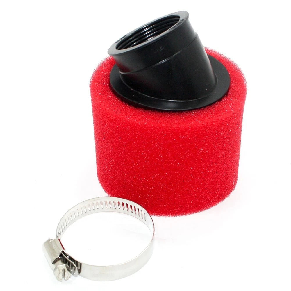 Red Bent Angled Foam Pod Air Filter 37mm 38mm for ATVs and Buggies