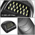 2X LED License Plate Lights for Silverado Sierra (2001–2014)
