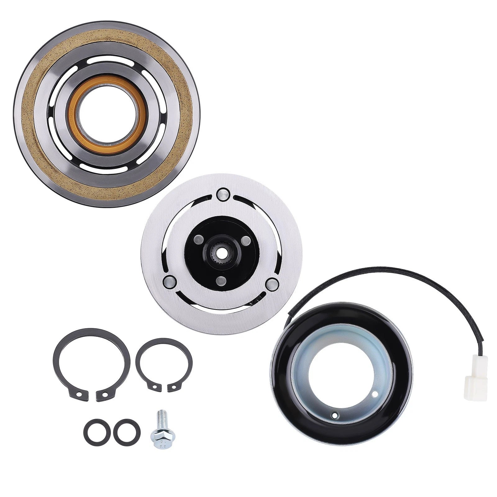 AC Compressor Clutch Kit Plate Bearing Coil Pulley for Mazda 3 (2004–2009)