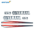 Sticker Kit for Yamaha 15HP 2T Outboard (Anti-UV, Not Fade)