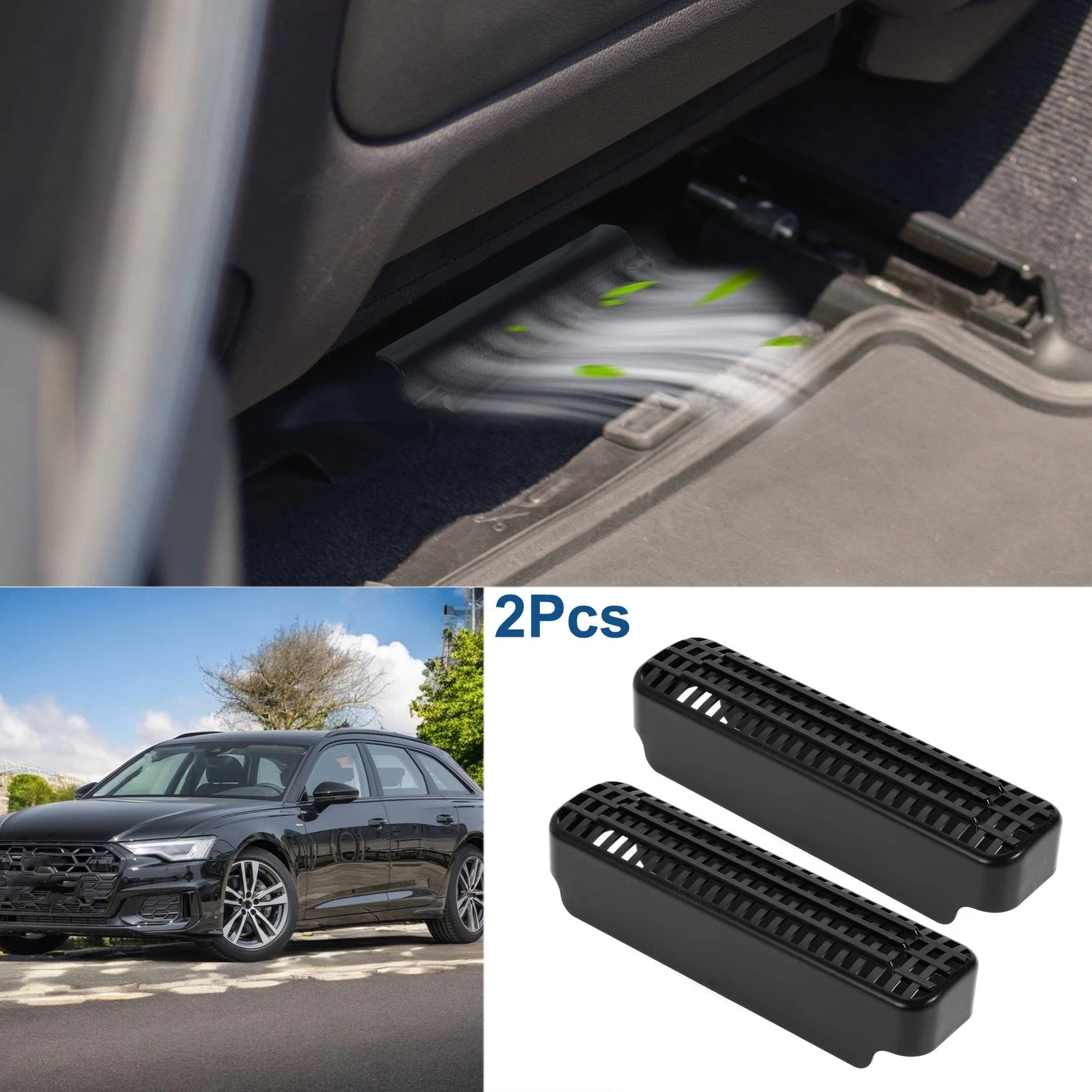 Set of 2 Under Seat Air Outlet Protection Covers for Ford F150 (2016–2024)