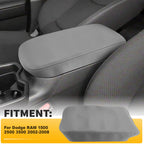 Console Lid Armrest Cover for Dodge RAM 1500 2500 3500 (2002–2008) Gray Leather