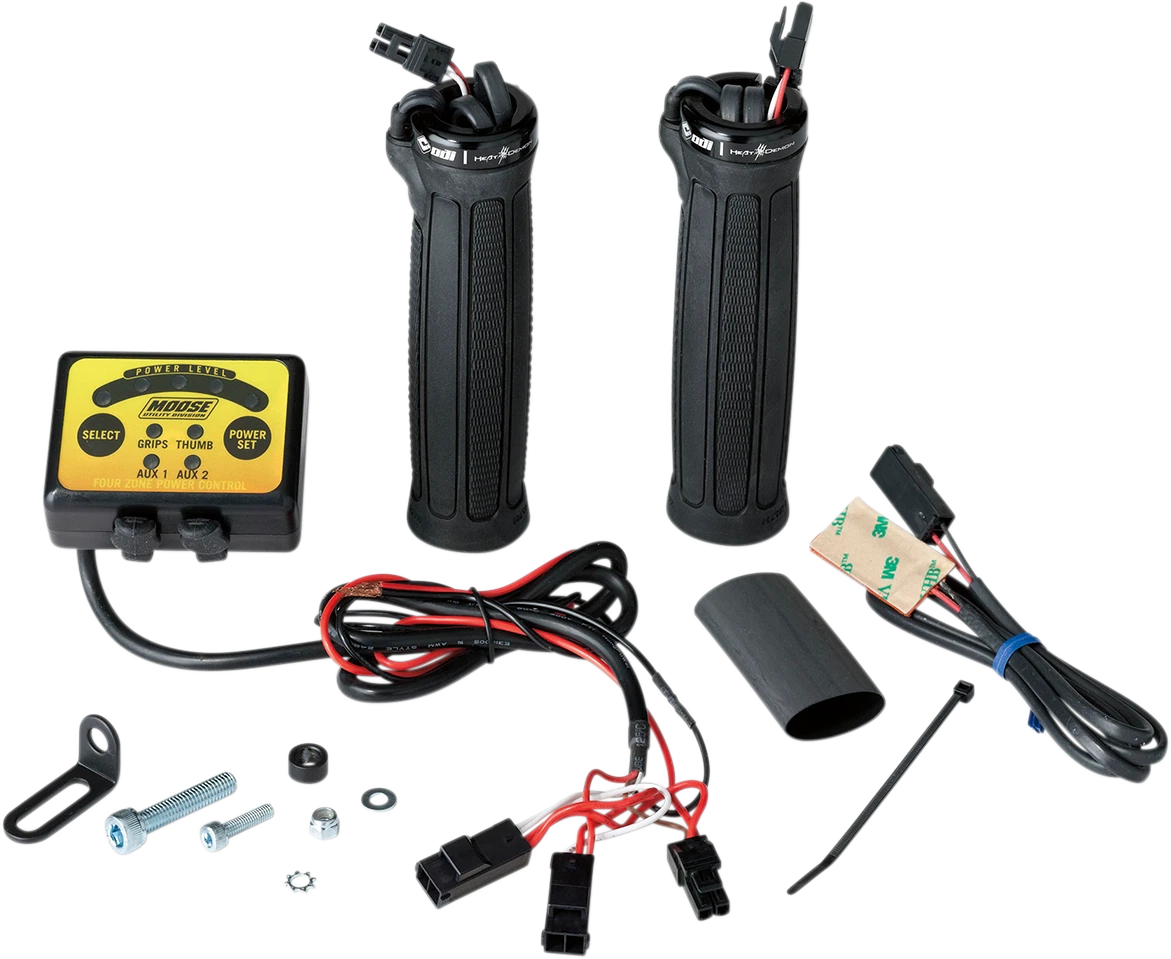 Clamp-On Heated Grip Kit for ATV (MOOSE OFFROAD 215072)