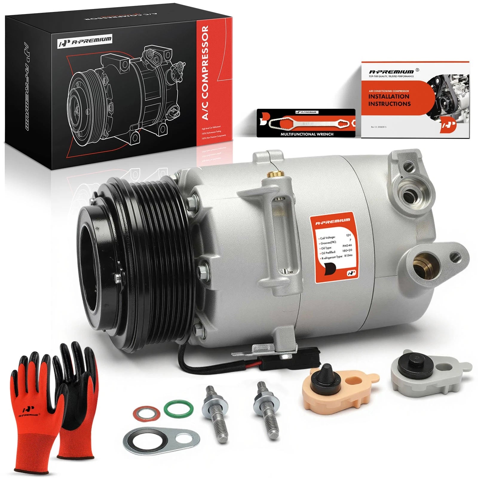 A/C Compressor with Clutch for Ford Transit-150 (2015–2019)