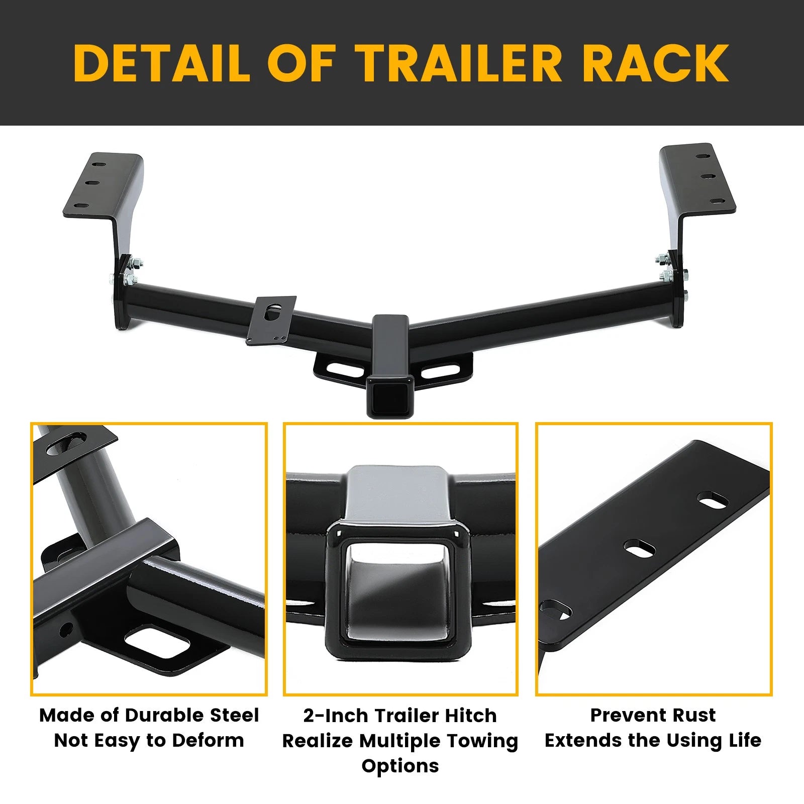 Class-3 Trailer Hitch Receiver Tow Kit 2" for Toyota RAV4 (2006–2018)