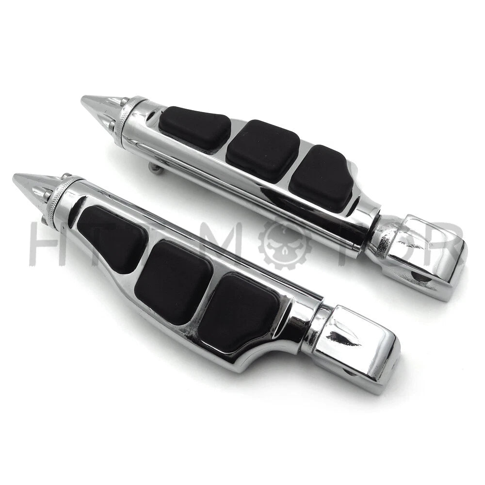 Stiletto Spike Footpegs for Kawasaki Vulcan 900 Classic, Suzuki Boulevard M90