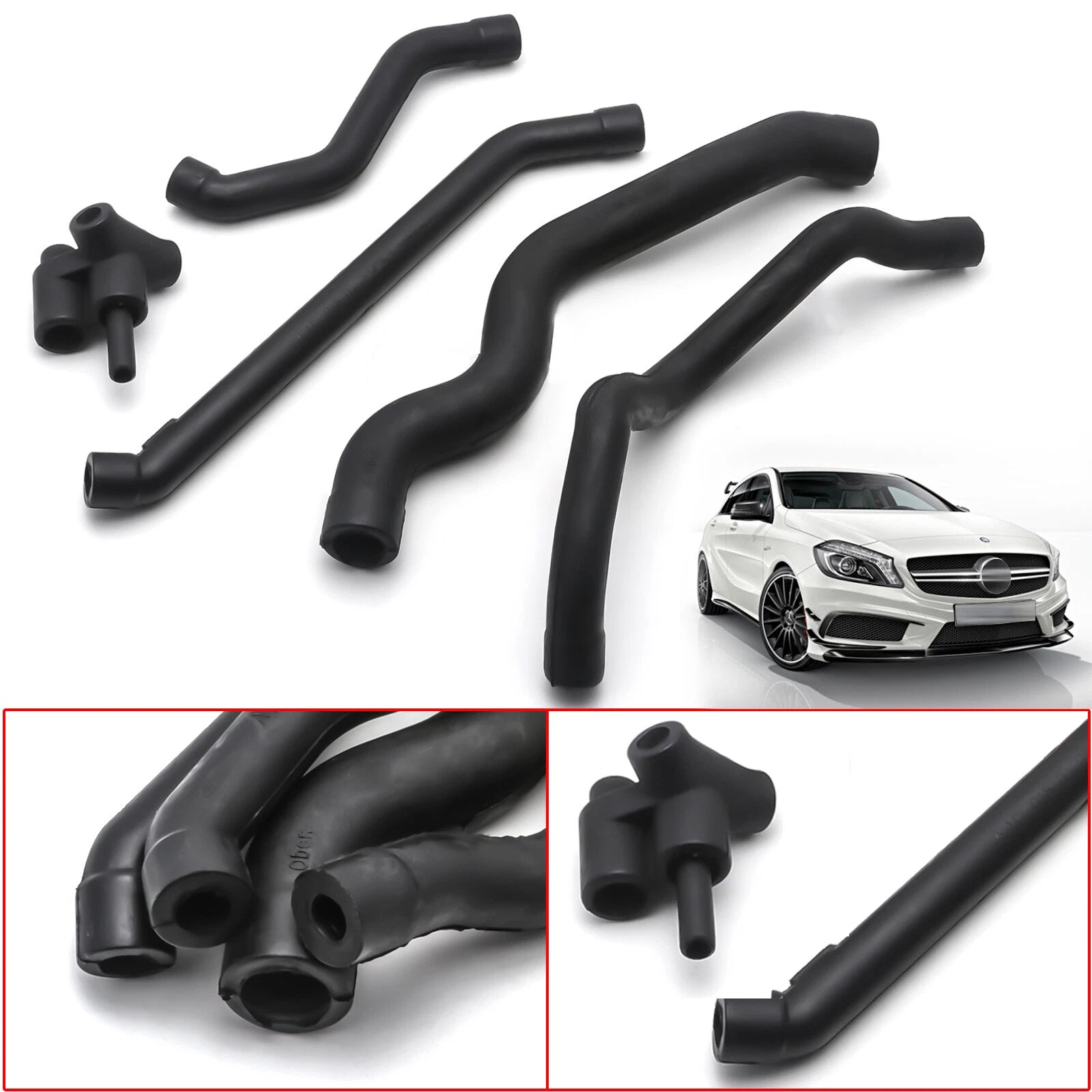 Crankcase Ventilation Breather Hose Complete Kit for Mercedes (—)