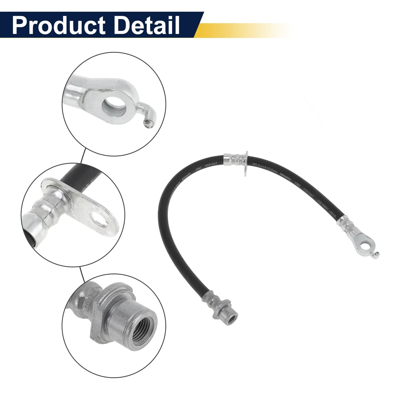 Front Left Brake Hose for Toyota Camry (2017–2019) No. 90947C2077