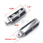HTTMT Chrome Eagle Foot Peg for Harley Wide Glide, Street Glide, V Rod (Most)