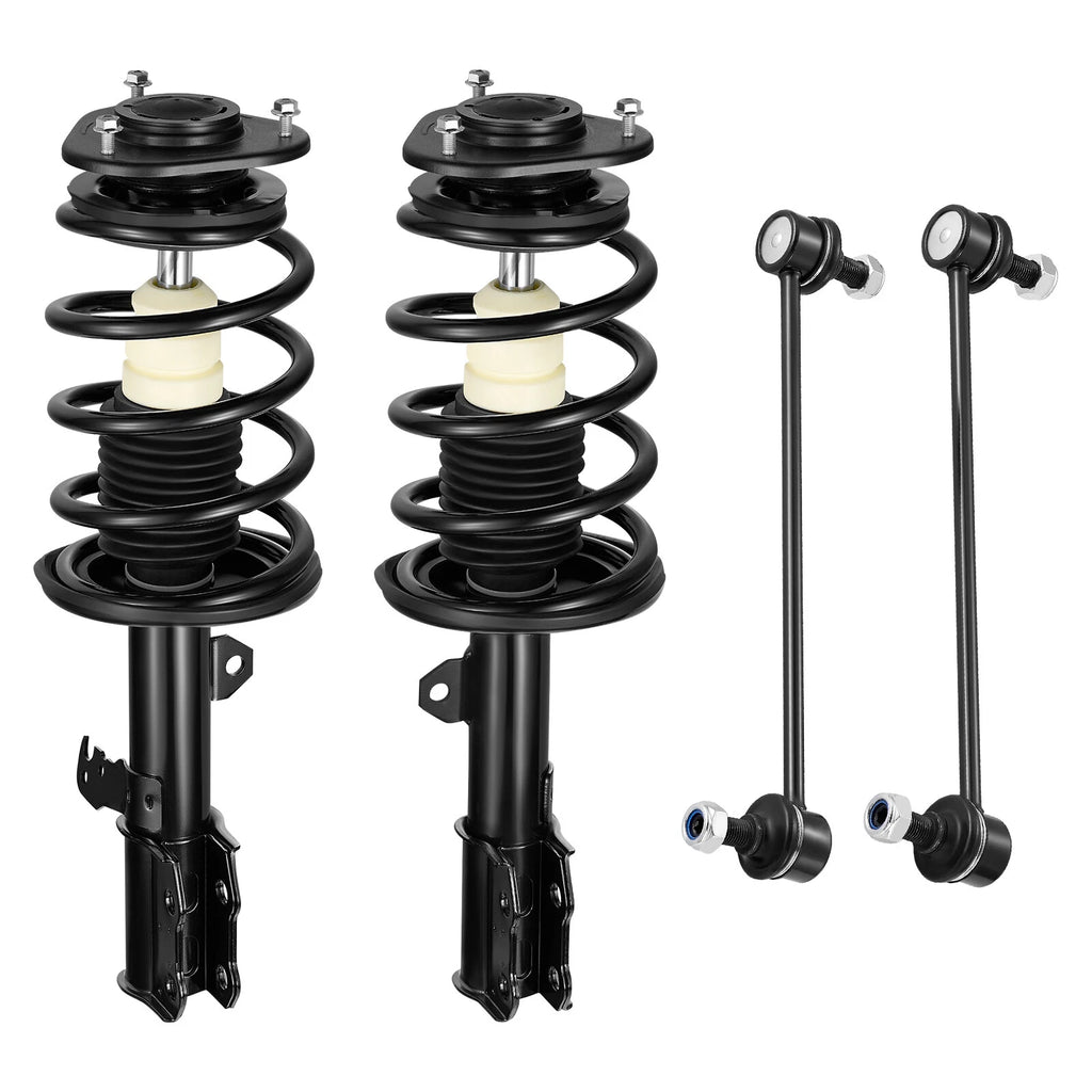 Front Complete Struts With Coil Spring and Sway Bar Link for Toyota Corolla (2003–2008)