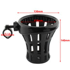 Large Motorcycle Drink Cup Holder with 7/8"-1" Aluminum Clamp