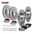 Set of 4 Disc Rotors + Brake Pads for Honda Civic (2009–2011)