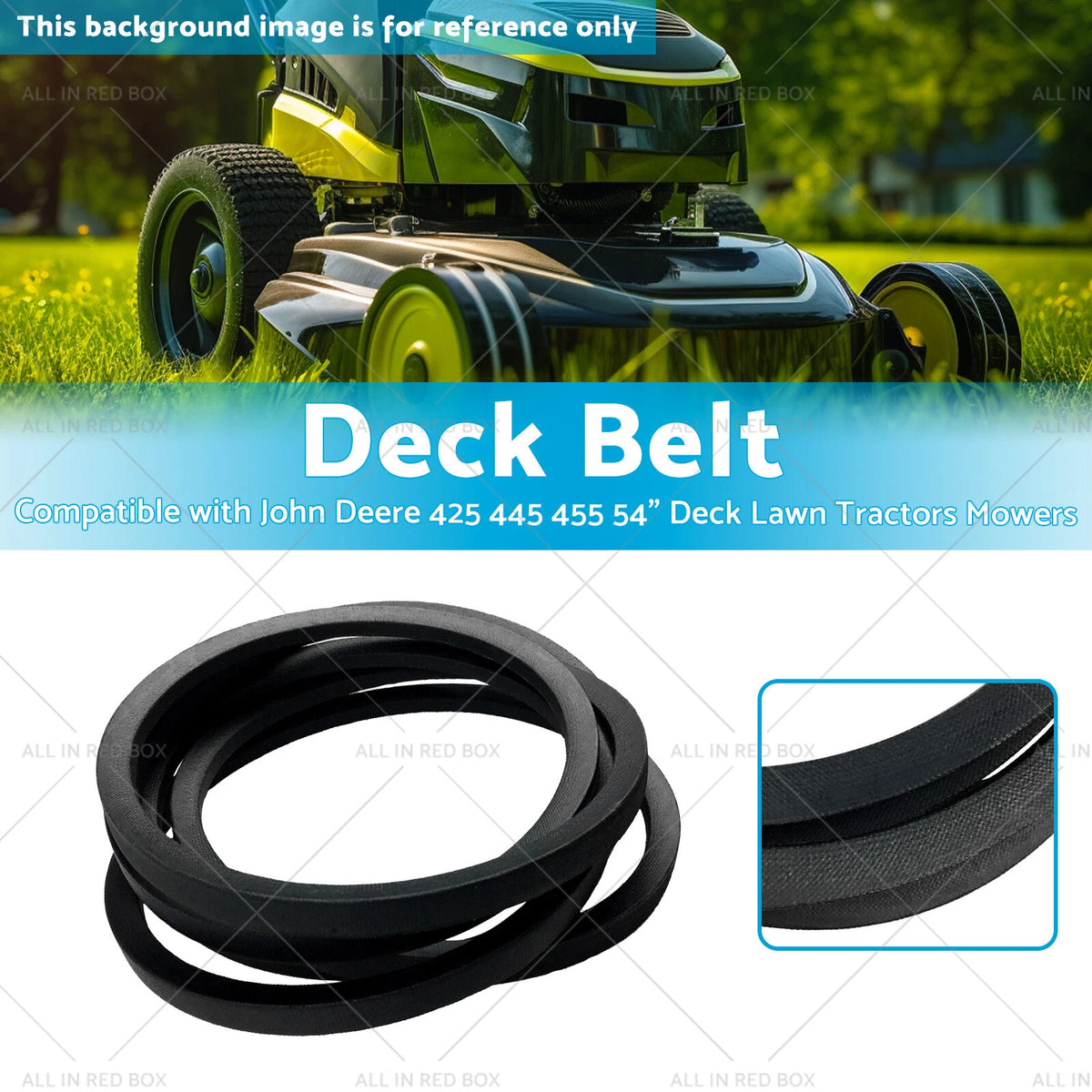 Deck Belt for John Deere 425 445 455 54" Deck Lawn Tractors