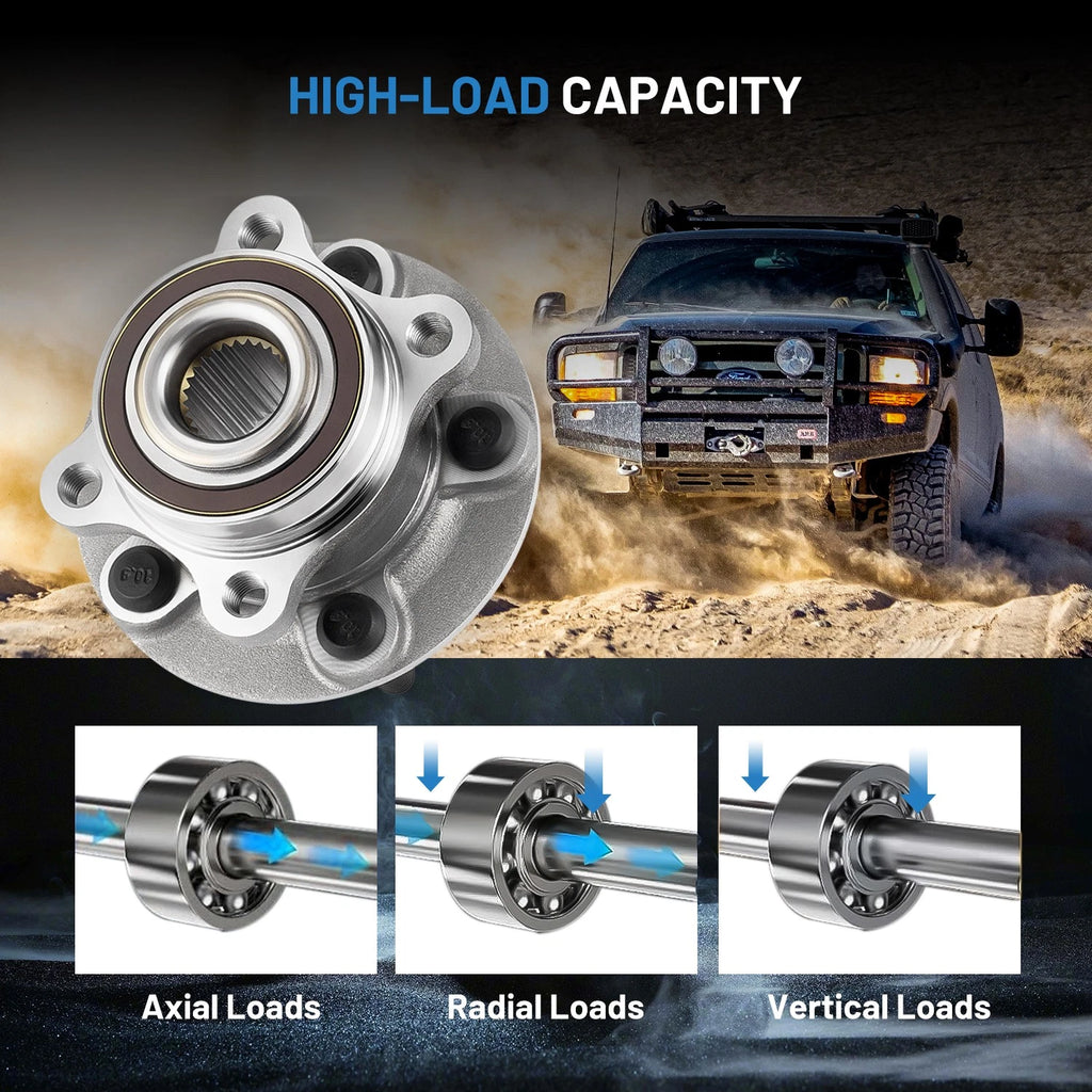 Front Wheel Bearing Hub Set for Ford Fusion Lincoln MKZ (2013–2020)