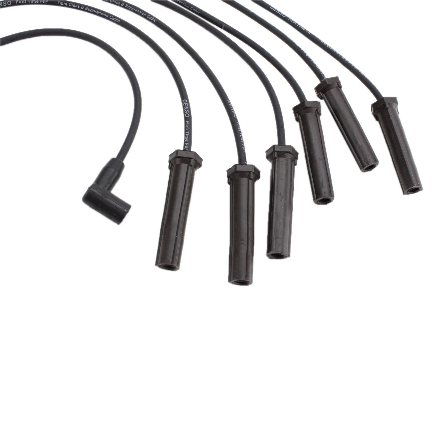 Set of 4 Spark Plug Wires for Buick Chevy GMC Isuzu Oldsmobile Pontiac V6 (Denso)