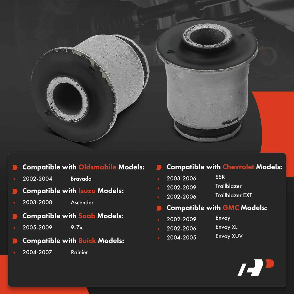 2X Front Upper Control Arm Bushing for Chevy Trailblazer (2002-2009)