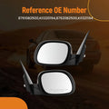 Mirror Pair for Kia Soul (2014–2019) 87610B2500 Power Adjust Paintable