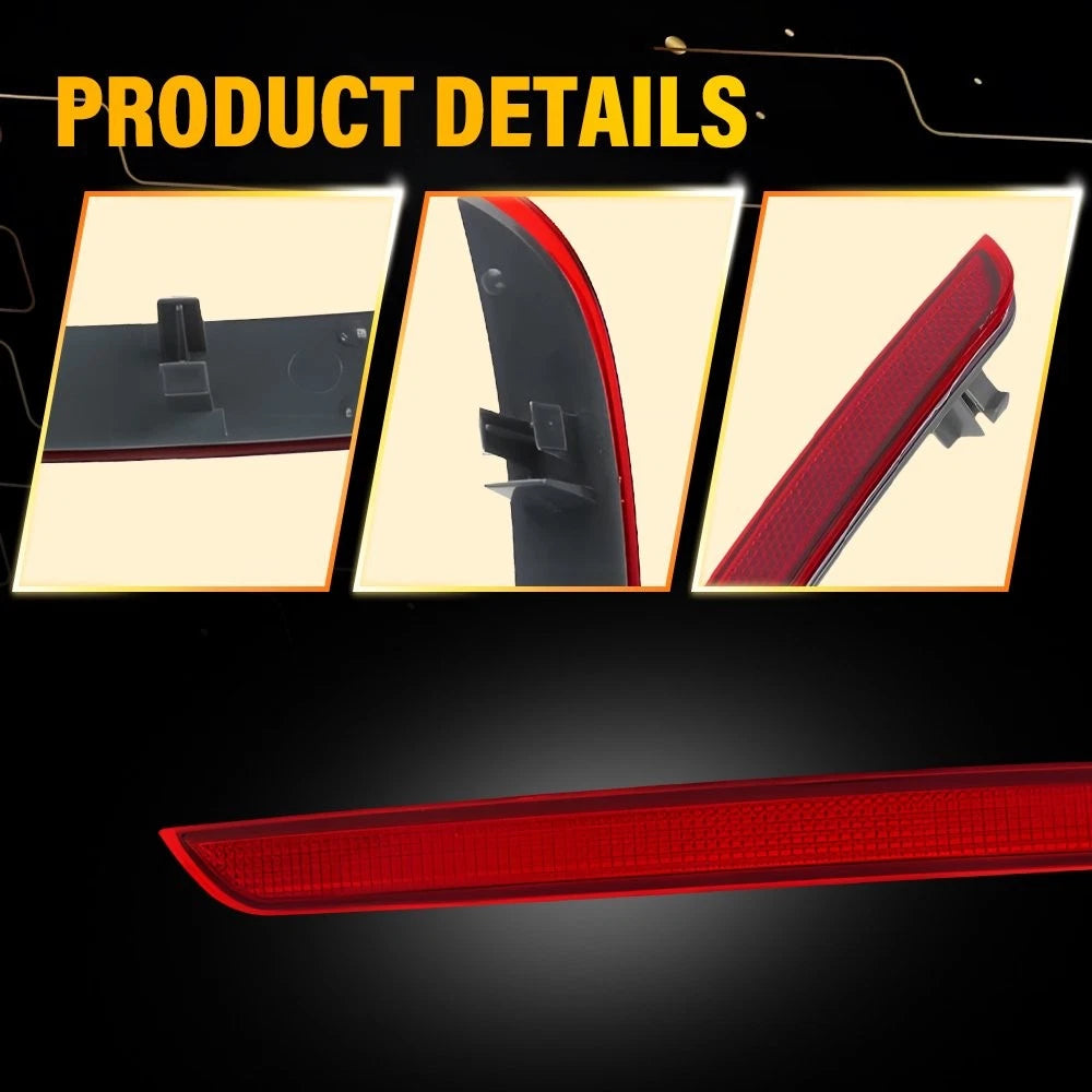 2X Rear Bumper Reflector for Mercedes Benz ML500 ML550 ML63 AMG (2012–2015)