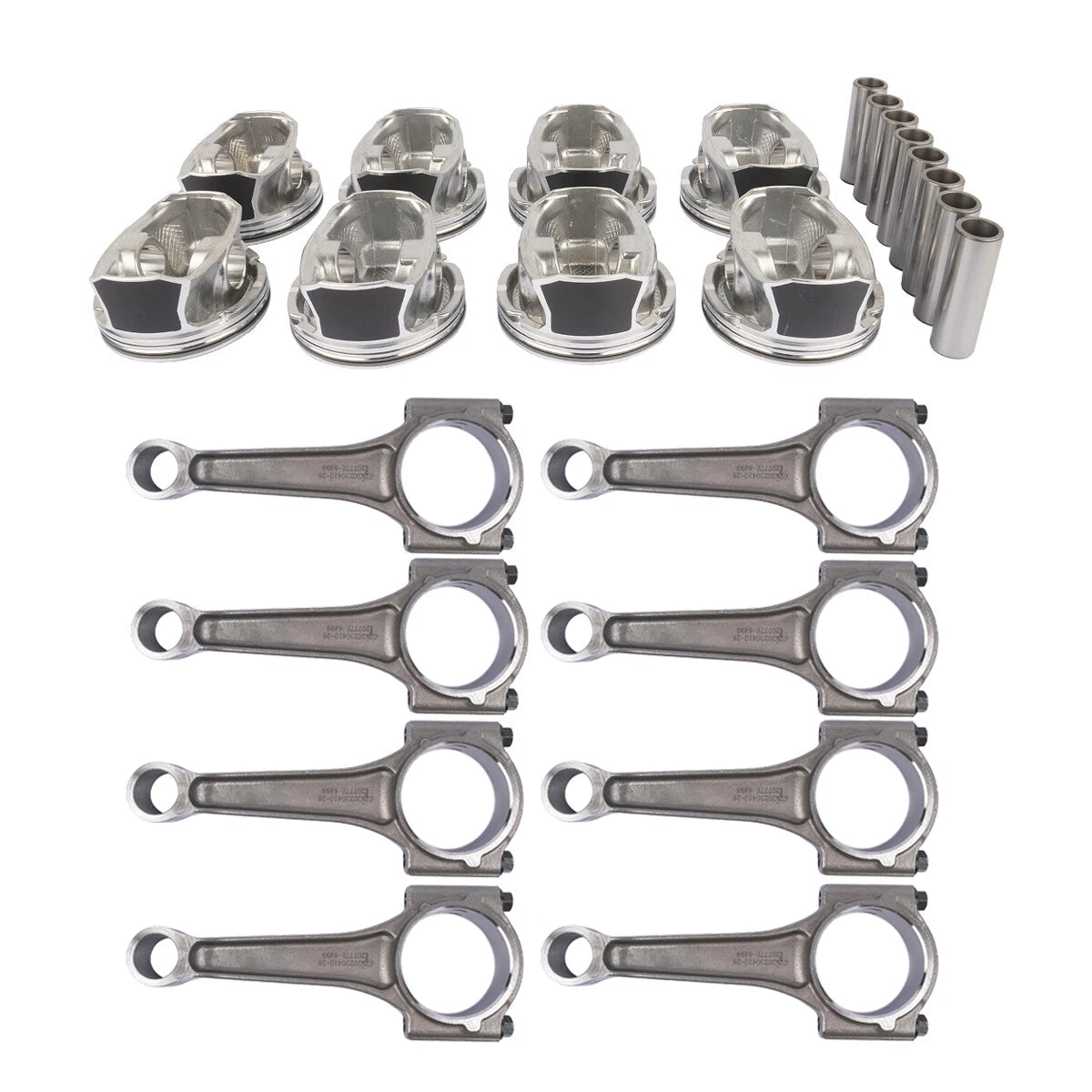 Set of 8 Pistons Connecting Rods for Dodge Chrysler Jeep 5.7L Hemi (2009–2014)