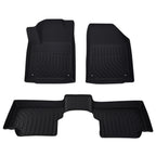 Set of 4 Black TPE Floor Mats for Jeep Cherokee (2015–2023) Waterproof Anti-Slip