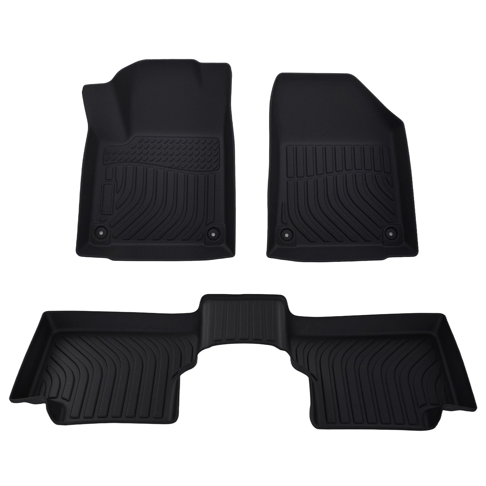 Set of 4 Black TPE Floor Mats for Jeep Cherokee (2015–2023) Waterproof Anti-Slip