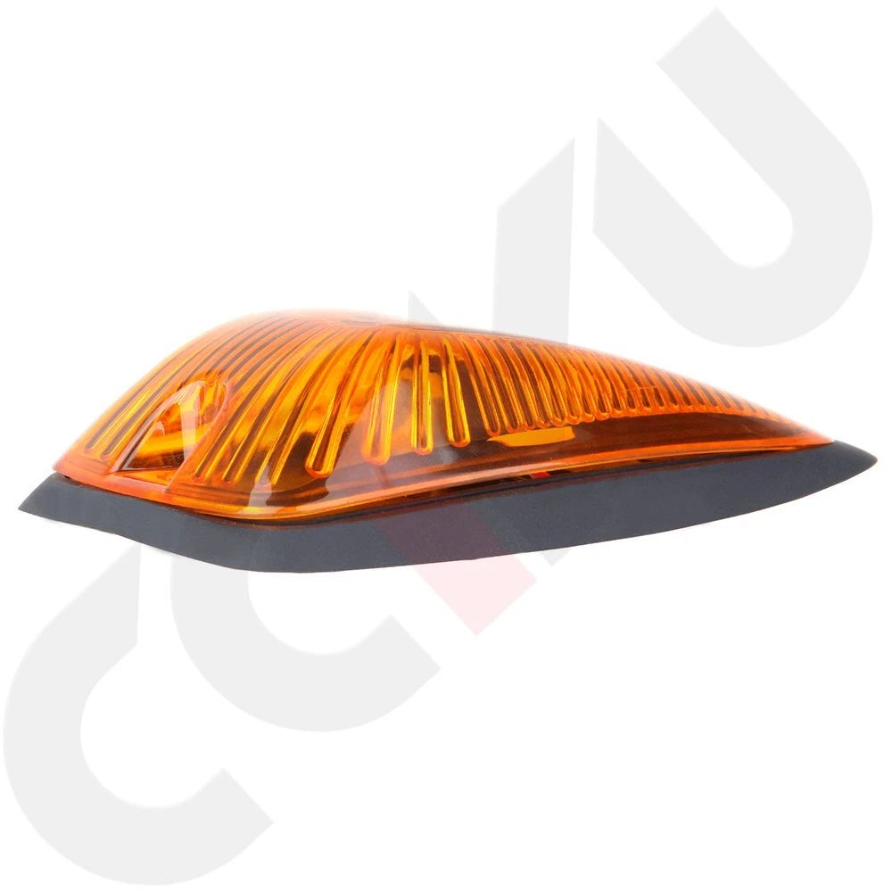 Cab Marker Roof Running Light Cover for Chevy GMC 1998–2000 (Amber, Rubber)