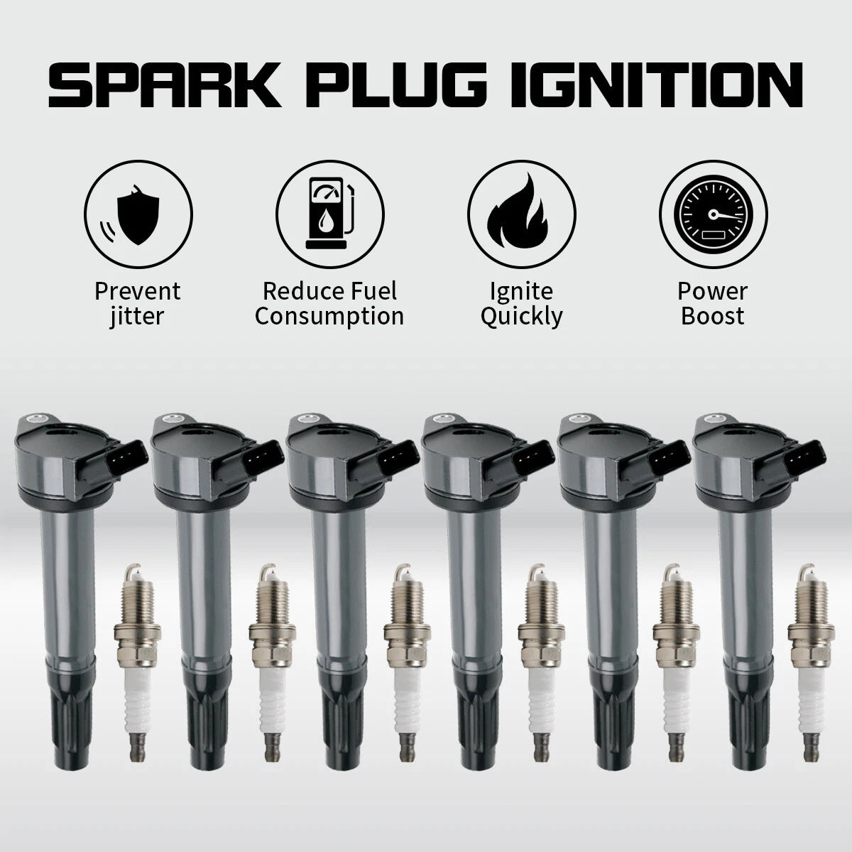 6X Ignition Coil for Toyota Camry Sienna Avalon RAV4 Lexus 5.6L V6 (2005–2018) UF487