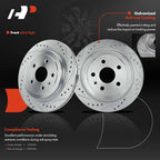 Rear Disc Brake Rotor & Ceramic Pads for Cadillac CTS (2003-2019)