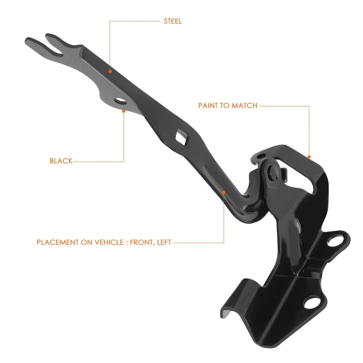 Left Engine Hood Hinge for Mazda 3 Mazdaspeed (2007–2009)