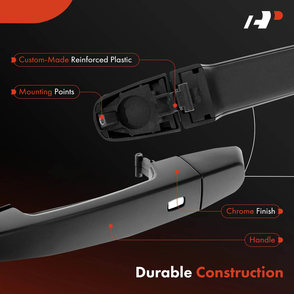 Front Right Black Exterior Door Handle for Chevrolet Impala (2014-2020)