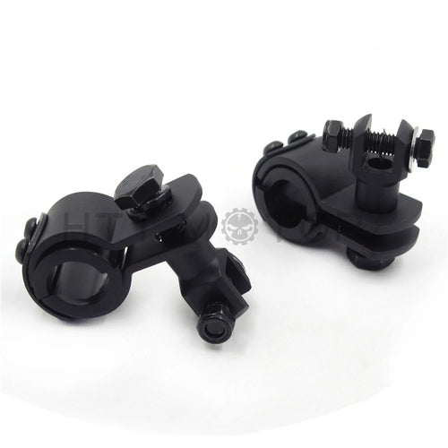 1 1/4" Crash Bar Clamp Foot Peg Mount for Harley Touring