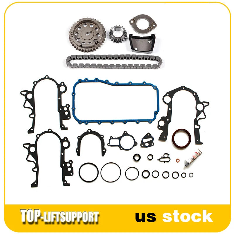 Timing Chain Kit with Cover Gasket for Chrysler Town & Country, Dodge 3.3L