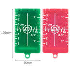 Light Beam Target with Magnetic Base and Dual Color Reflectivity (10.5x5.5 cm)