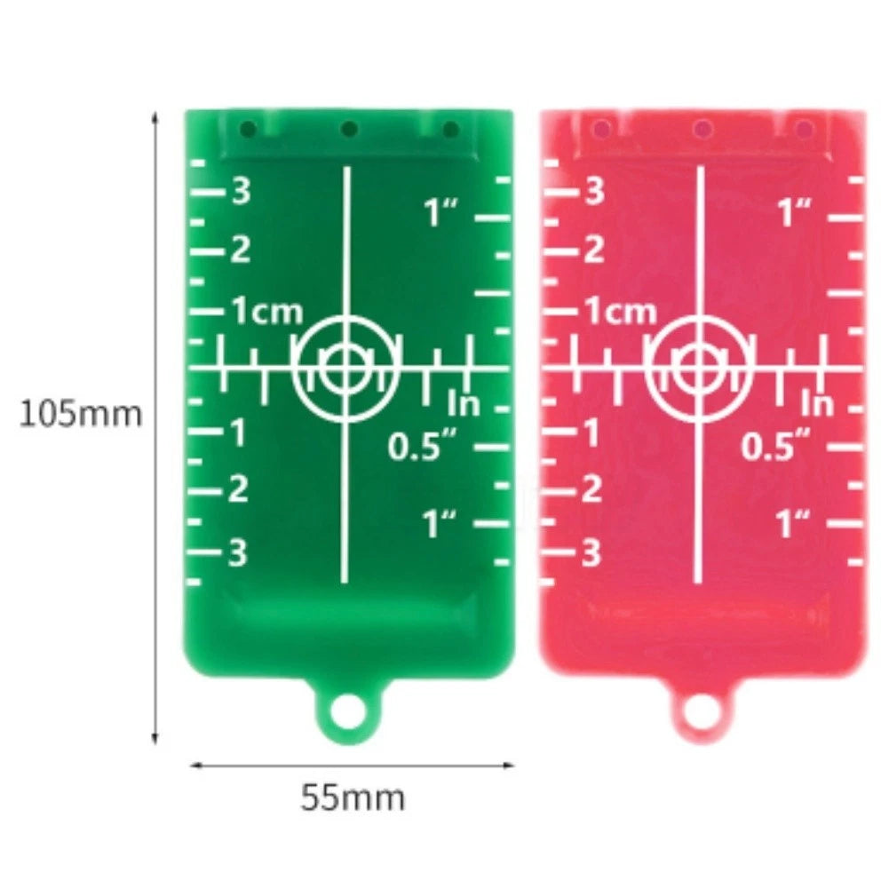 Light Beam Target with Magnetic Base and Dual Color Reflectivity (10.5x5.5 cm)