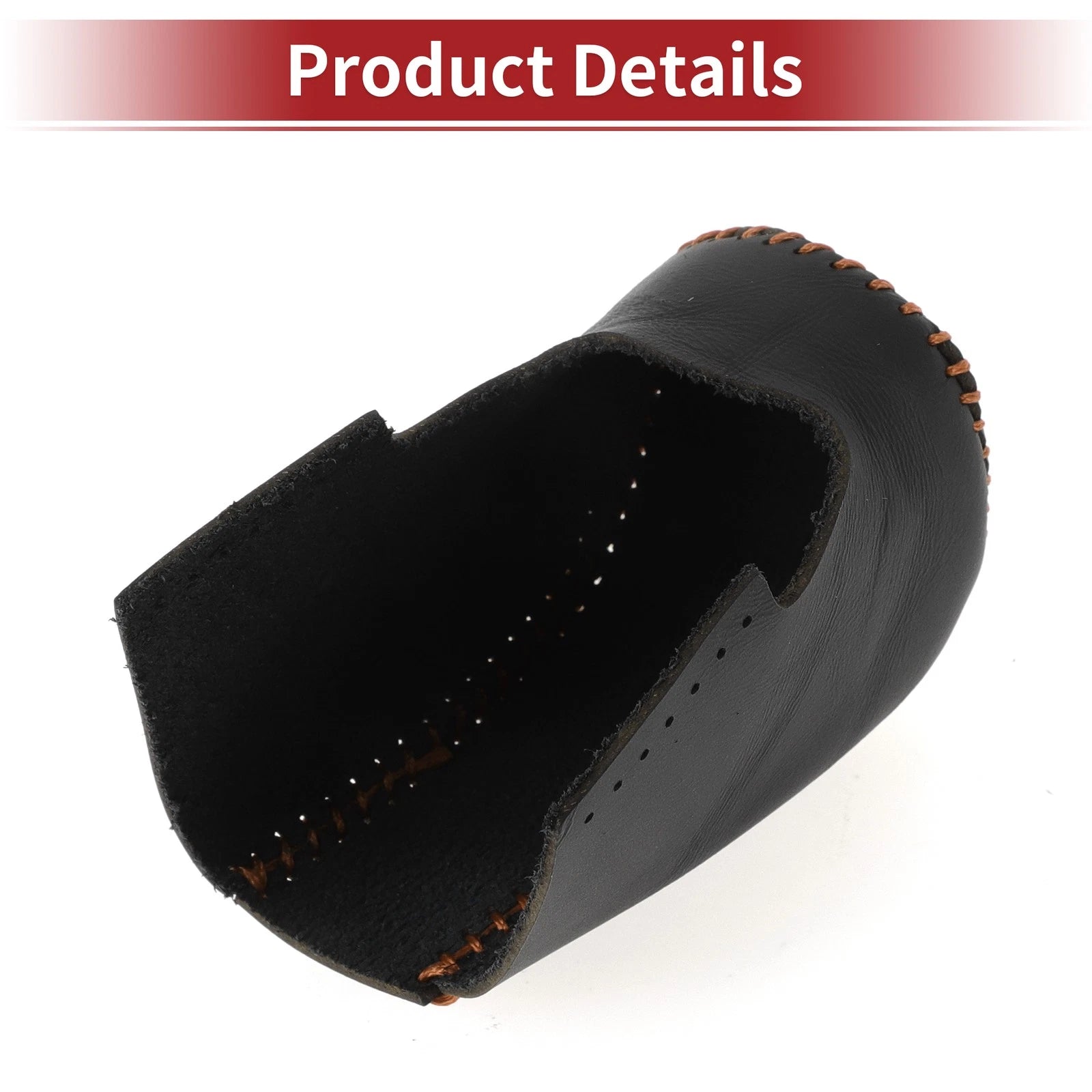 1Pcs Gear Shift Knob Cover for Honda HR-V (2023–2024) Black Brown Faux Leather