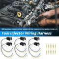 6Pcs Fuel Injector Wiring Harness for Nissan (No. 16600-38Y10)