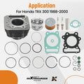 Top End Rebuild Set for Honda TRX300 Fourtrax 300 (1988–2000) with Gaskets
