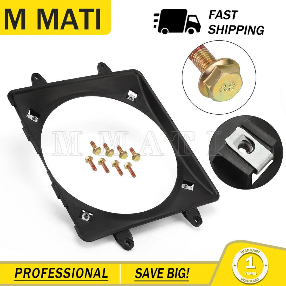 Radiator Fan Cooling Shroud for Polaris Sportsman RZR 700 800 (2002–2014) 5437845 5434853