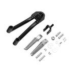 Black Passenger Footpegs Footrests for Honda Rebel CMX300 CMX500 (2017-2025)