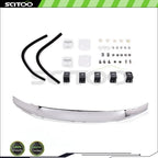 Set of 4 Chrome Stone & Bug Deflectors for Ford F-250/F-350/F-450/F-550 (2017–Present)