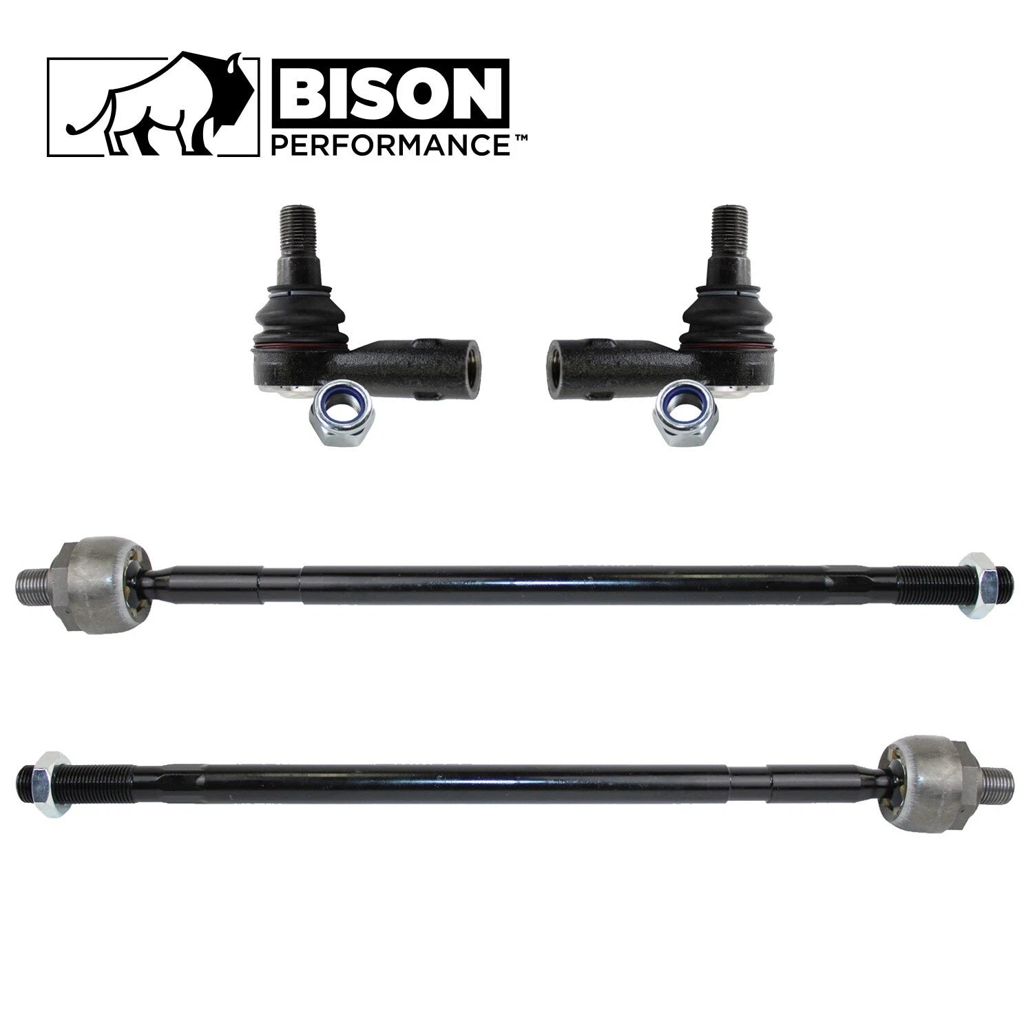Set of 4 Inner Outer Steering Tie Rod Ends for Sprinter 2500 3500 (2010–2018)