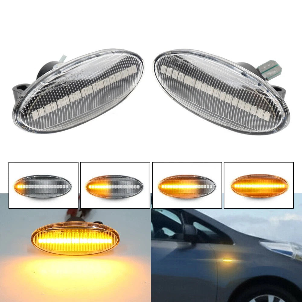 LED Side Marker Turn Signal Light for Nissan Qashqai Juke X-Trail (2010–2023)