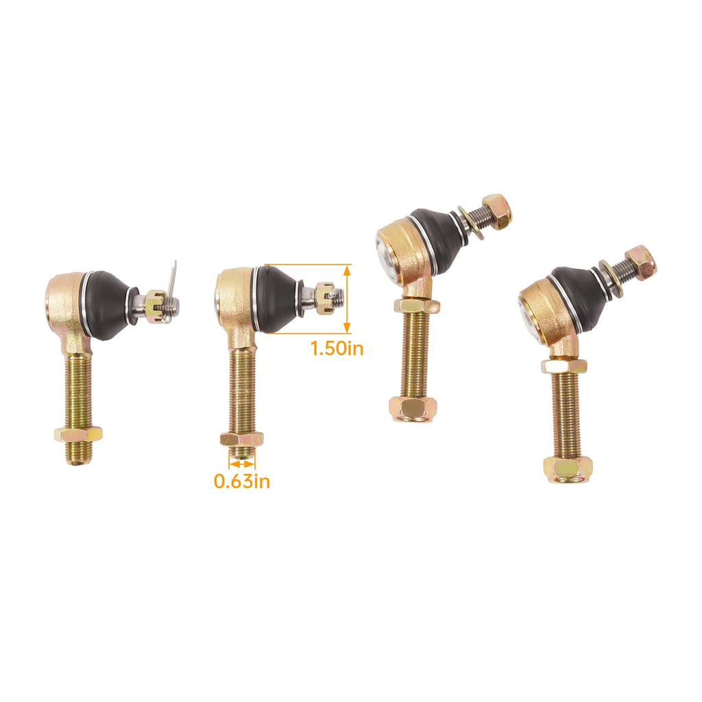 Set of 4 Steel Front A Arm Ball Joints for Honda TRX450R (All Years)