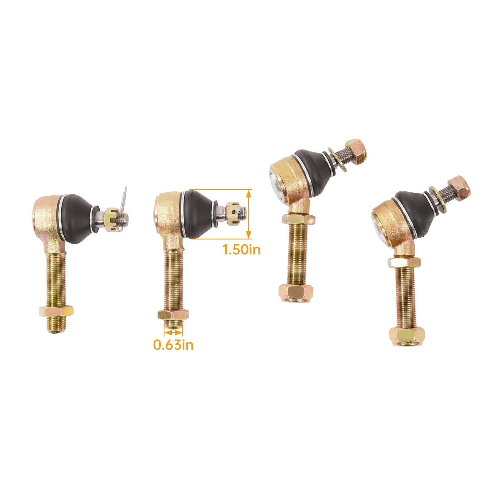 Set of 4 Steel Front A Arm Ball Joints for Honda TRX450R (All Years)