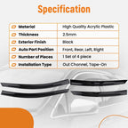 Rain Guard Window Visor Set for Hyundai Elantra (2011–2016)