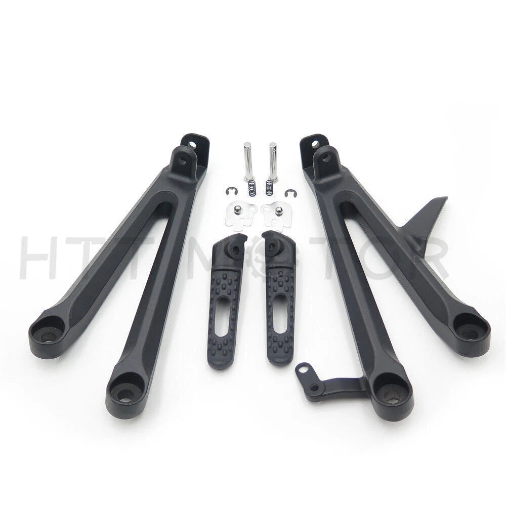 Rear Footrest Assembly Kit w/ Foot Pegs for Honda CBR1000RR (2004–2007)