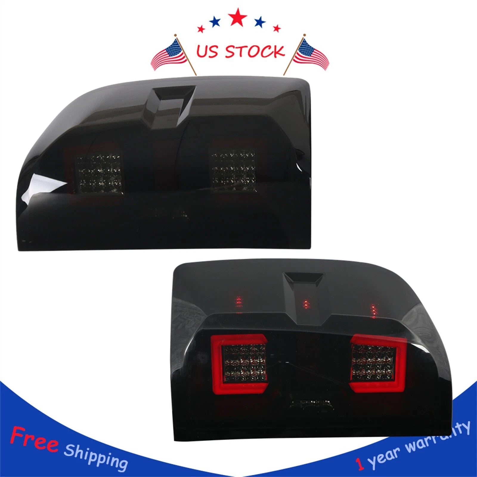 LED Black Smoked Tail Lights for Chevy Silverado 1500 2500HD 3500HD (2007–2014)