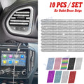 Air Conditioner Outlet Decoration Stripes for Car Interior (10 Pieces) 2010–2015