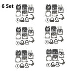Set of 6 Carburetor Gasket Repair Kits for Walbro K10-WZ K1-WZ WZ