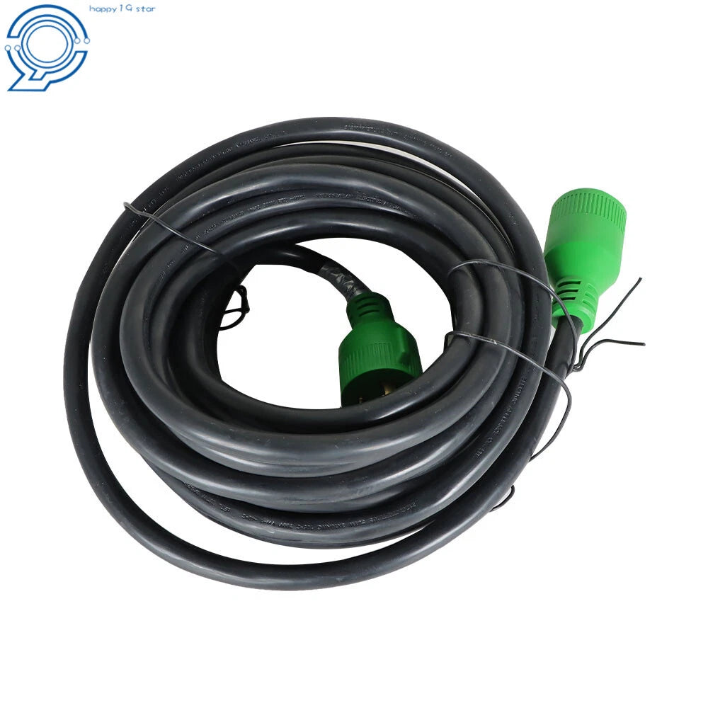 Generator Extension Cord 10-100 Ft 3 Prong Power Cable 30 Amp Adapter Plug